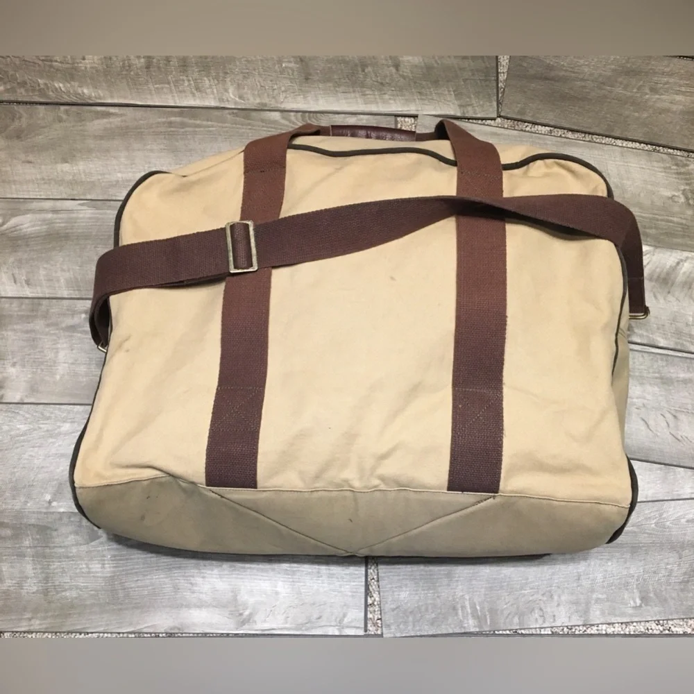 Duluth Pack Commuter Laptop Everyday Travel Briefcase Brown Leather Bag Business